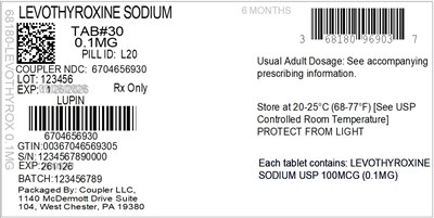 Label (68180 969 03 Levothyrox 0.1mg 67046 569 30)